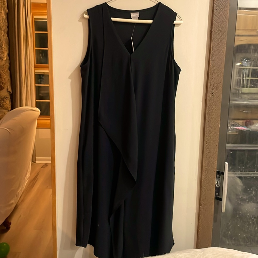 NWT Chicos Dress Asymmetrical hem- Sz 2